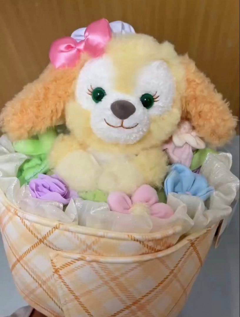 上海ディズニー　クッキーアン　お花　ぬいぐるみ