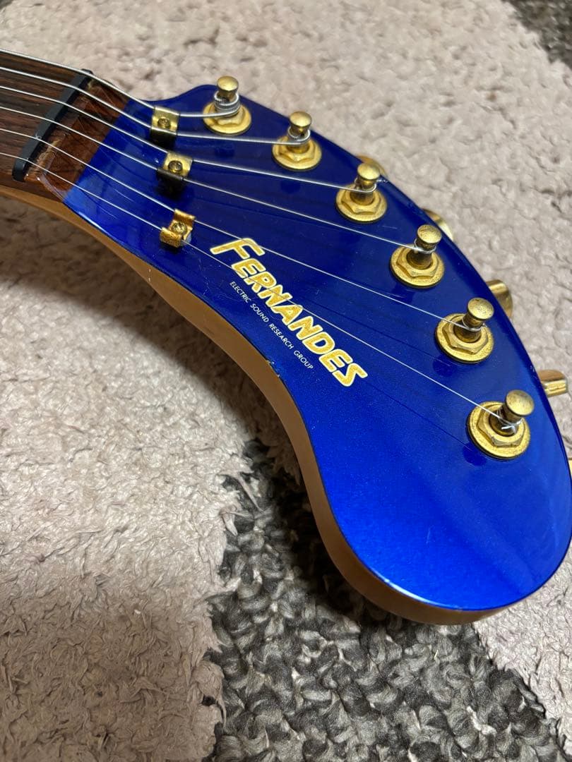 FERNANDES フェルナンデス ZO-3 メタリックブルー　ソフトケース付き