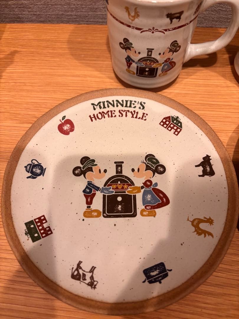 希少　レア　ディズニー　シー　ミニー　ホームスタイル　オープン　食器　コップ　皿