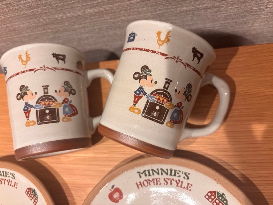希少　レア　ディズニー　シー　ミニー　ホームスタイル　オープン　食器　コップ　皿