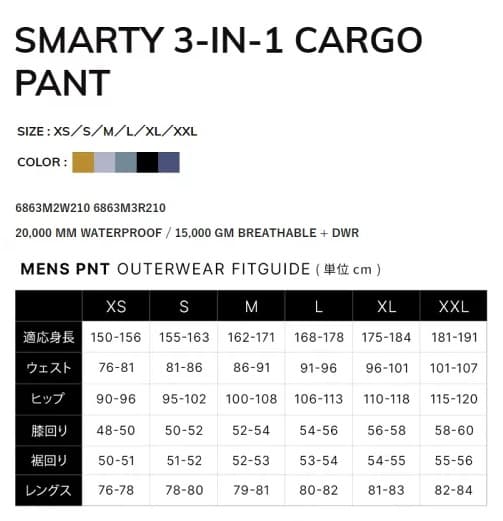 686 スノーボードパンツ SMARTY 3-IN-1 CARGO PANT