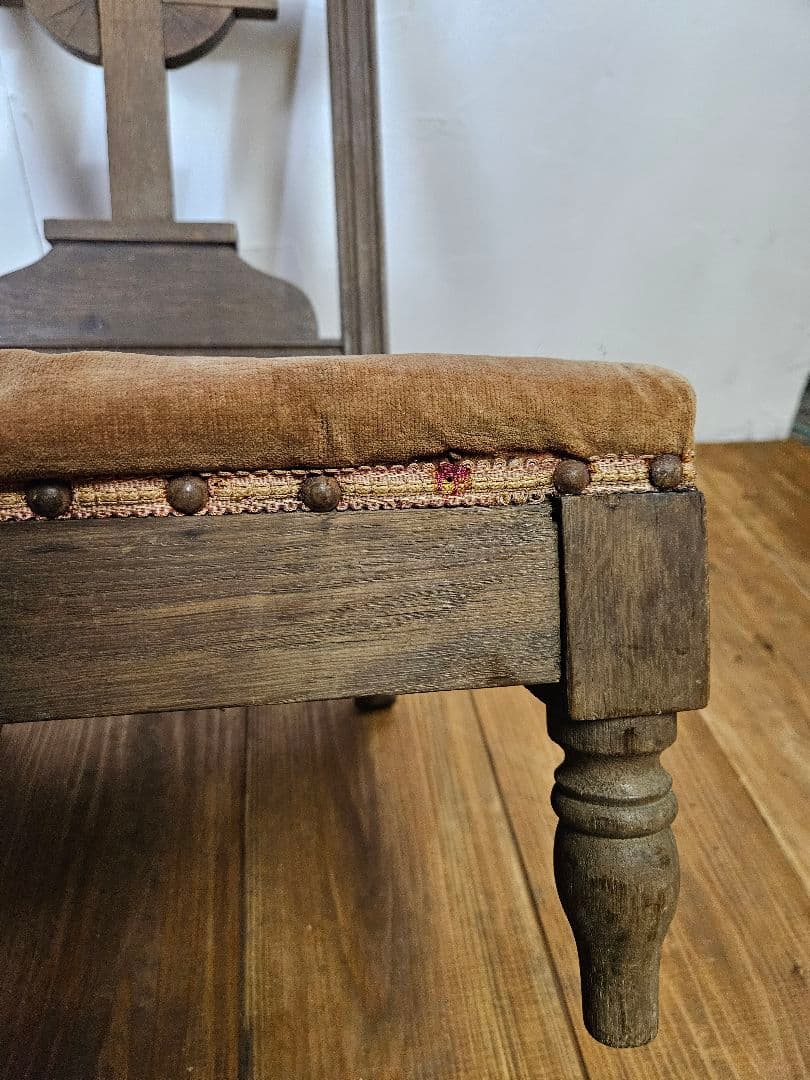 フランスアンティーク 祈祷台 チャーチチェア 懺悔台 教会 椅子 フレンチ