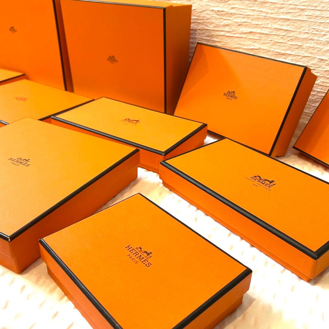 【新品同様多数】極上美品　エルメス25点ボックス空箱カレ90財布ツイリー化粧品用