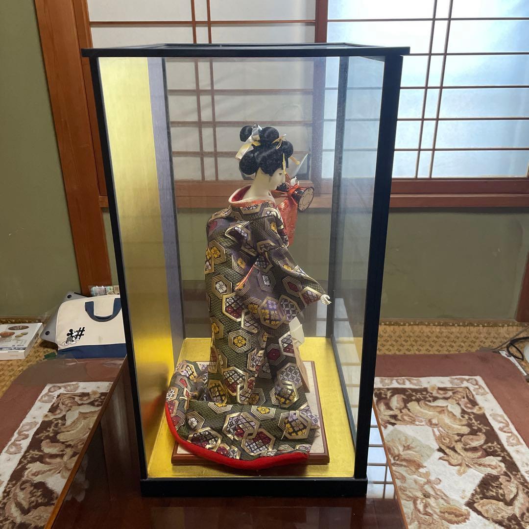 尾山人形　日本人形　ケース保存　紫峰作