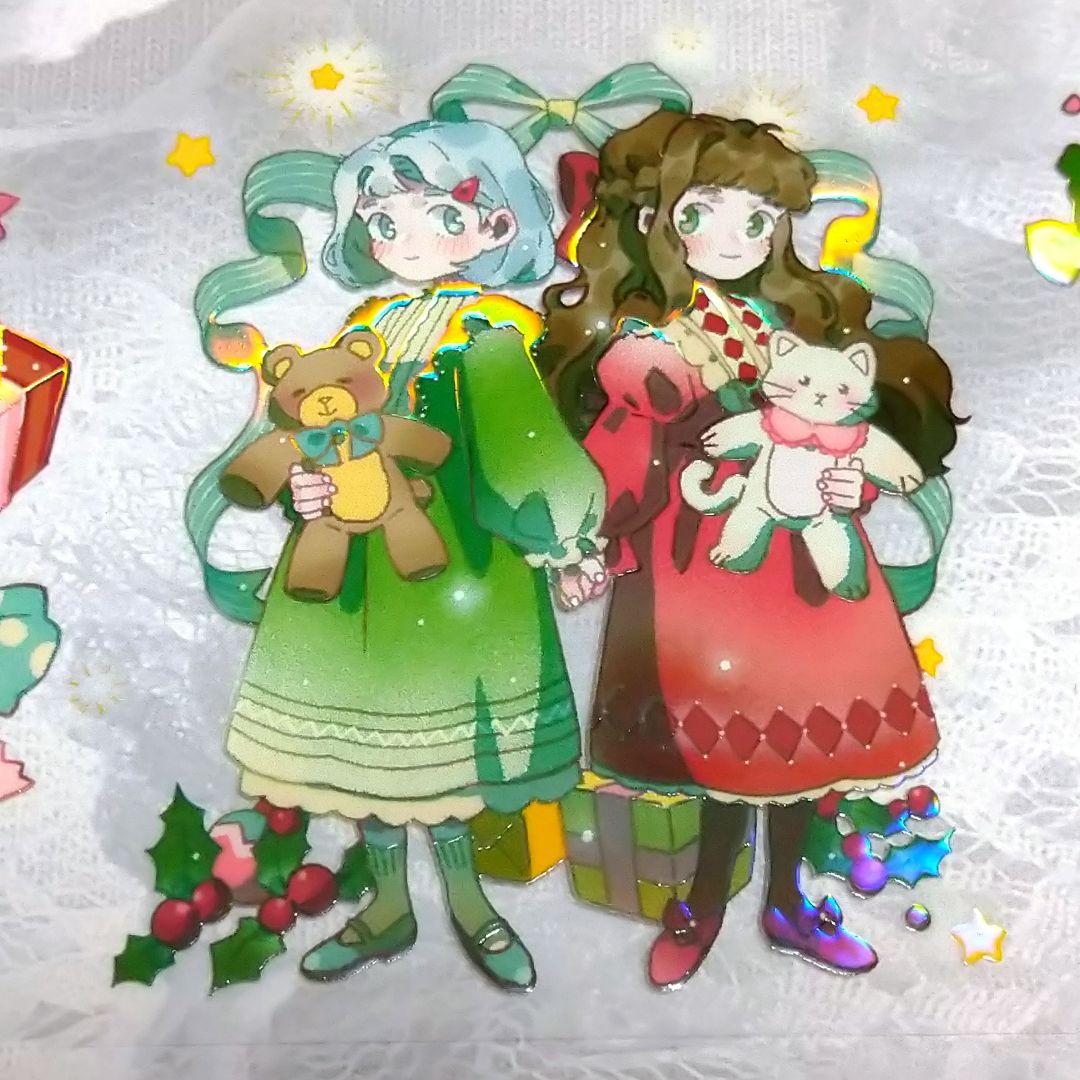 ☆のこり１☆J723＃圣诞奇妙夜(虹光)切り売り海外人物マステ女の子