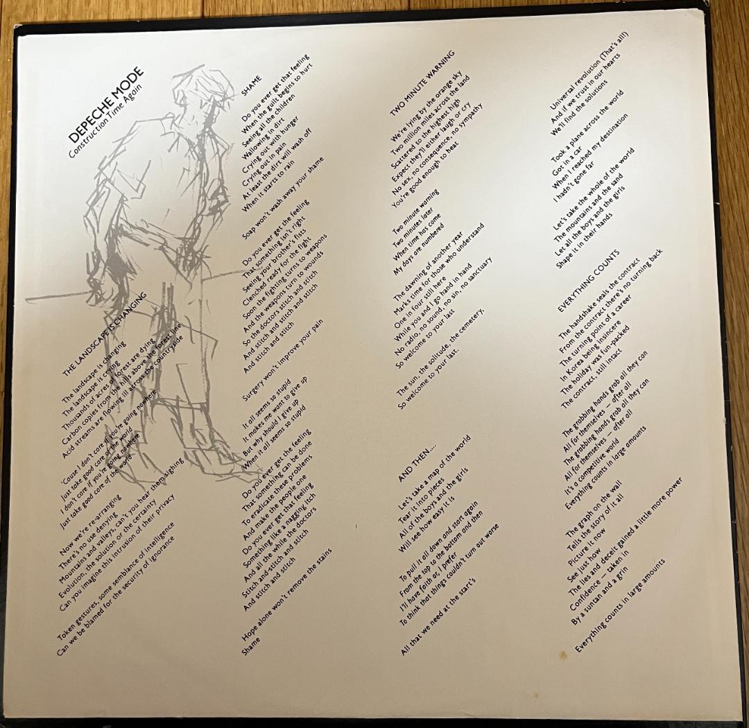 LP Depeche Mode Construction USオリジナル