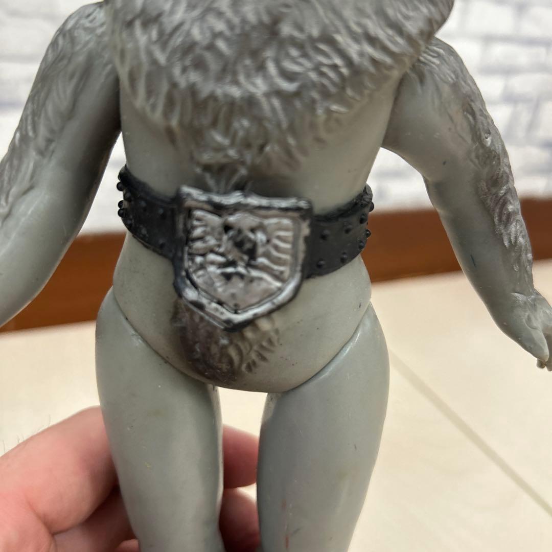ラ*ス様 仮面ライダー オオカミ男キャラクター フィギュア　当時　ソフビ