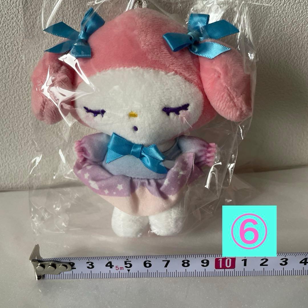 サンリオSanrioマイメロディぬいぐるみマスコット6個セットまとめ売り