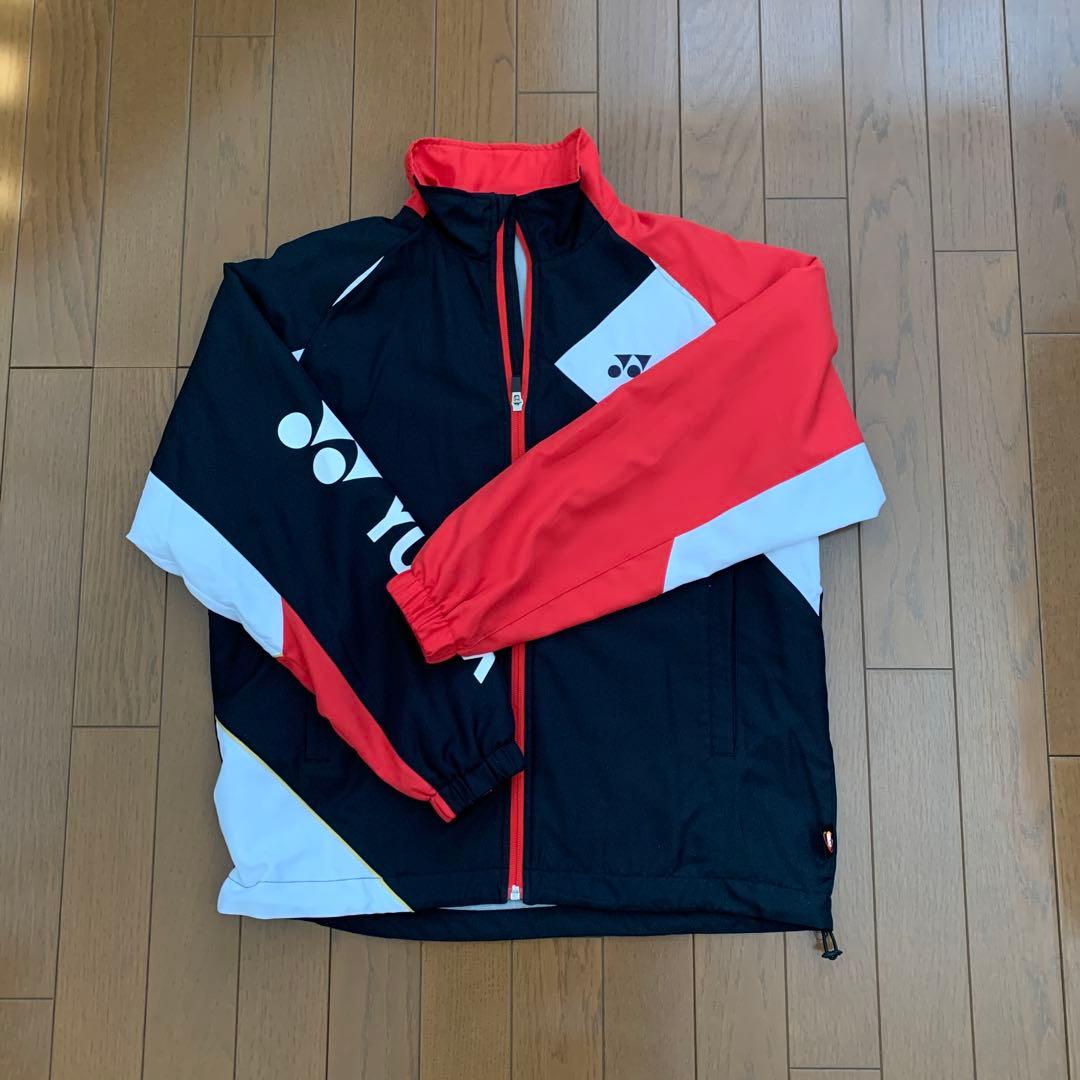 YONEX ウォームアップウェア SSサイズ 黒/赤
