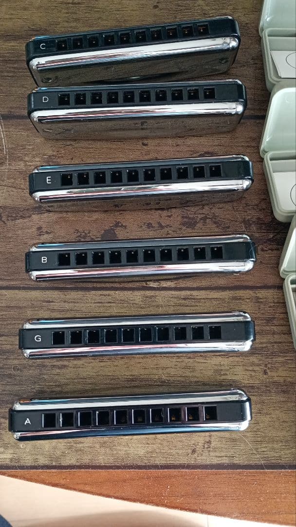 トンボ　ハーモニカ【ultimo】ウルティモ　６個セット　単音10穴