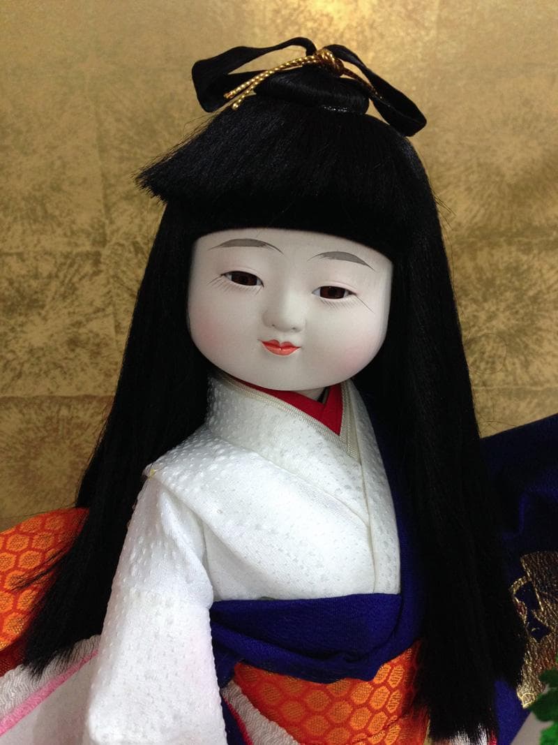 雛人形　久月作　ひな人形　ケース入　浮世人形　花娘 極美品
