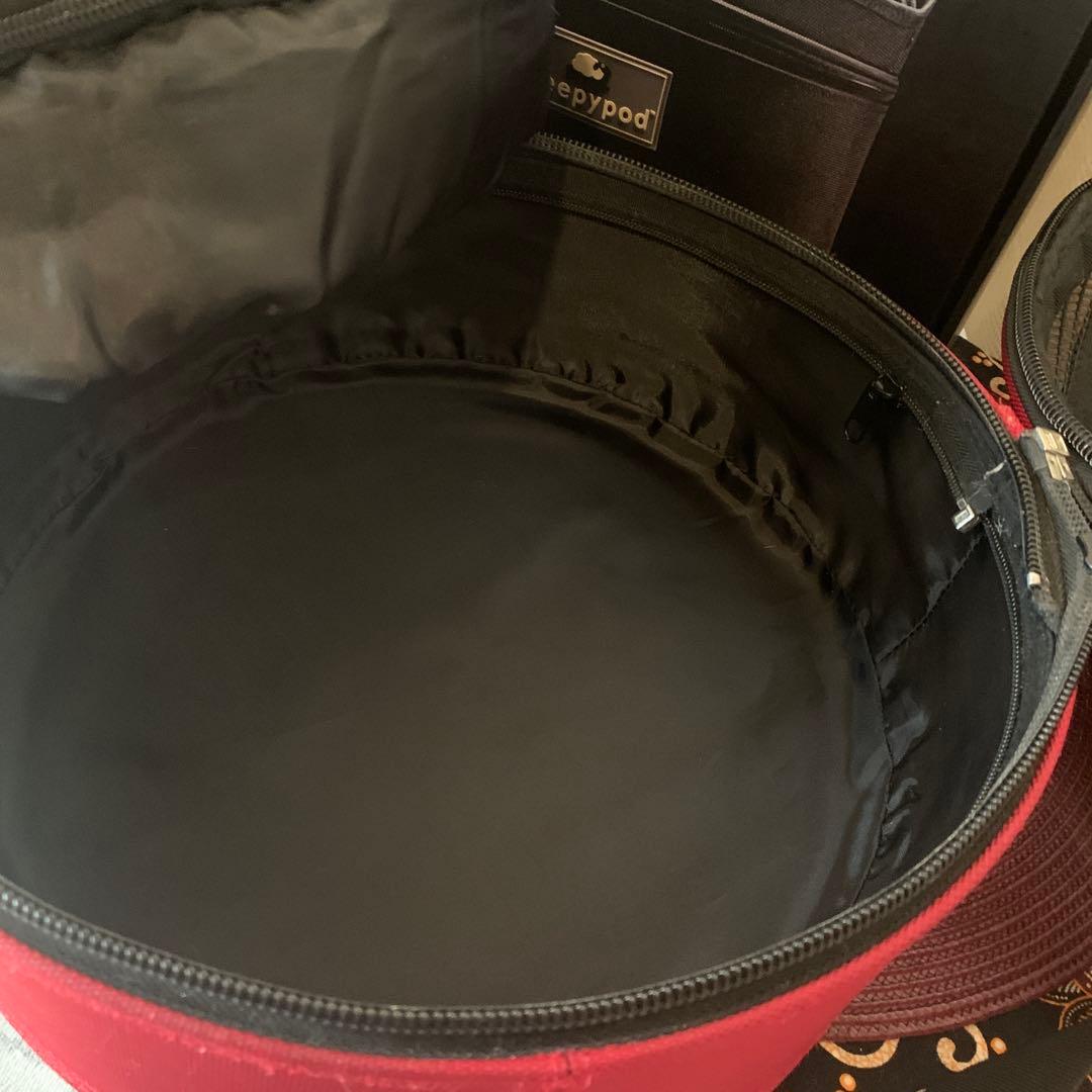 sleepypod 赤色 キャリーバッグ ・ウォーマー 付き　犬•猫用