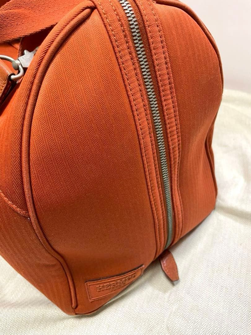 美品HERMESエルメスサックシアンボストンショルダー犬ドッグ用キャリーバッグ