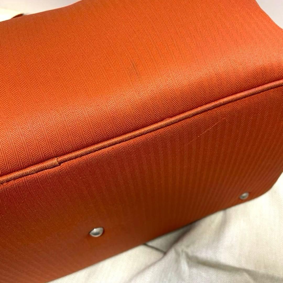 美品HERMESエルメスサックシアンボストンショルダー犬ドッグ用キャリーバッグ