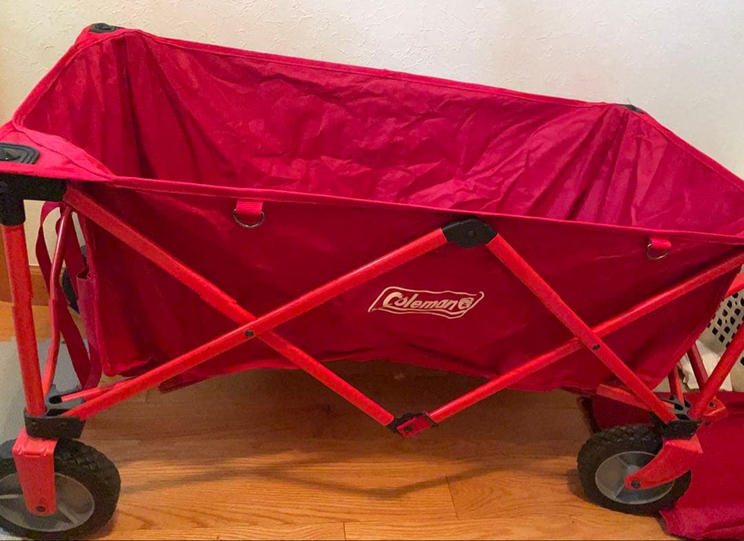 お値引きしました コールマン 耐荷重100キロ キャリーカート アウトドアワゴン