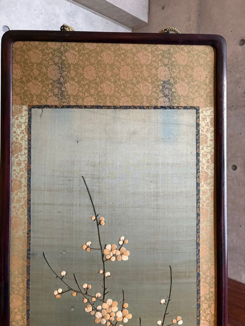 刺繍　額