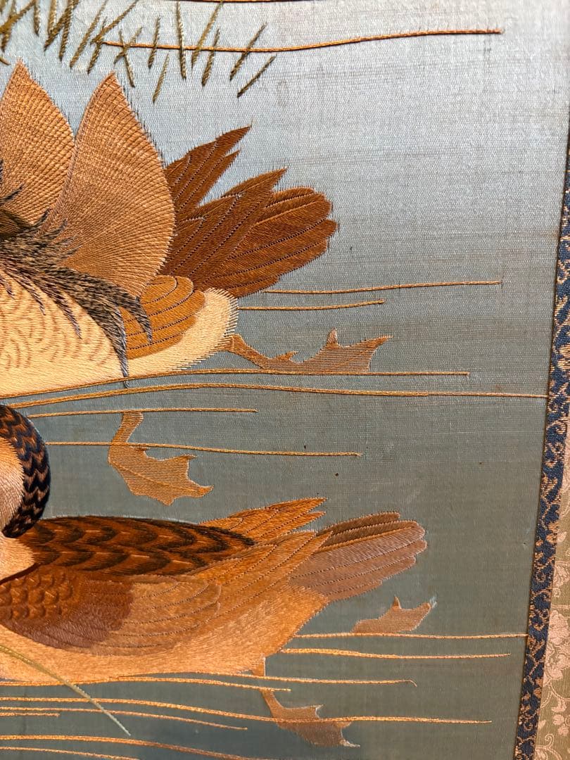 刺繍　額