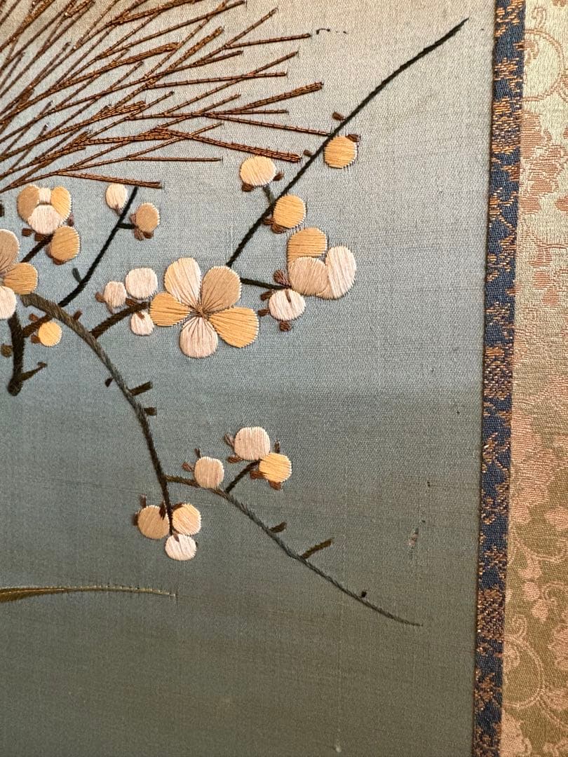 刺繍　額