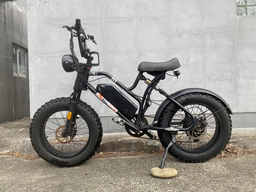 電動アシスト自転車 ファットタイヤ ブラック 「PAIMINN」 不動車
