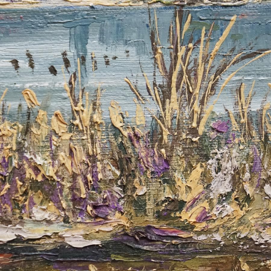 作者不詳 TARO IMAI 4号 風景画 油彩 油絵 絵画 肉筆 額装 美術品
