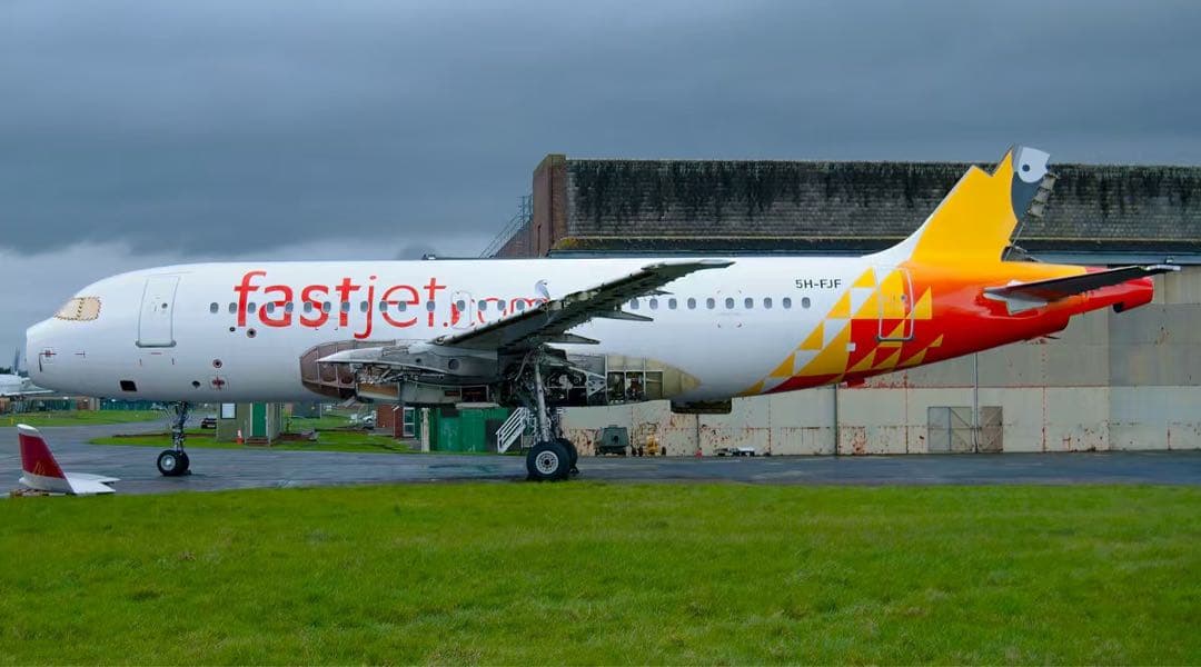 ファストジェット Aviationtag A319-100 裏面特殊デザイン