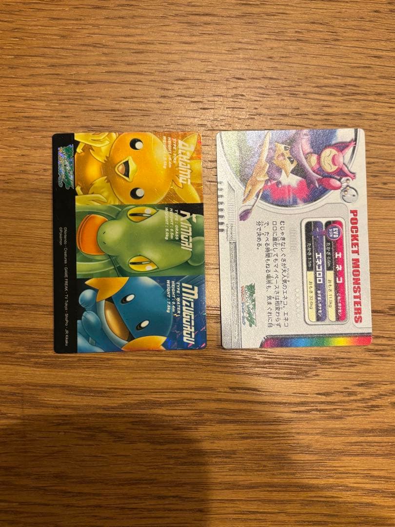 ポケモンずかんカード アドバンスジェネレーション キモリ&アチャモ&ミズゴロウ