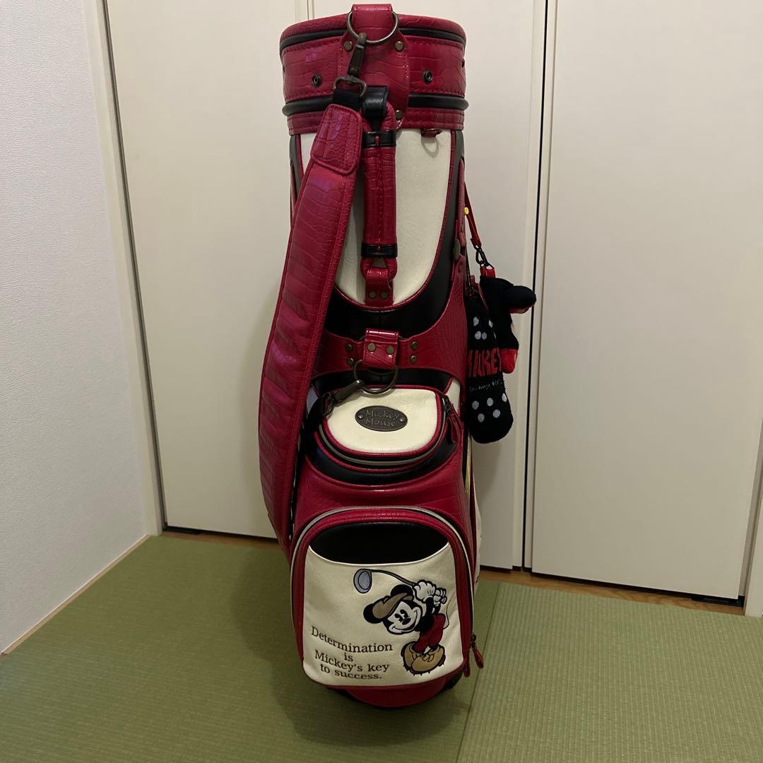 本日発送可能！ゴルフキャディバック　ミッキー　ヘッドカバー付きセット