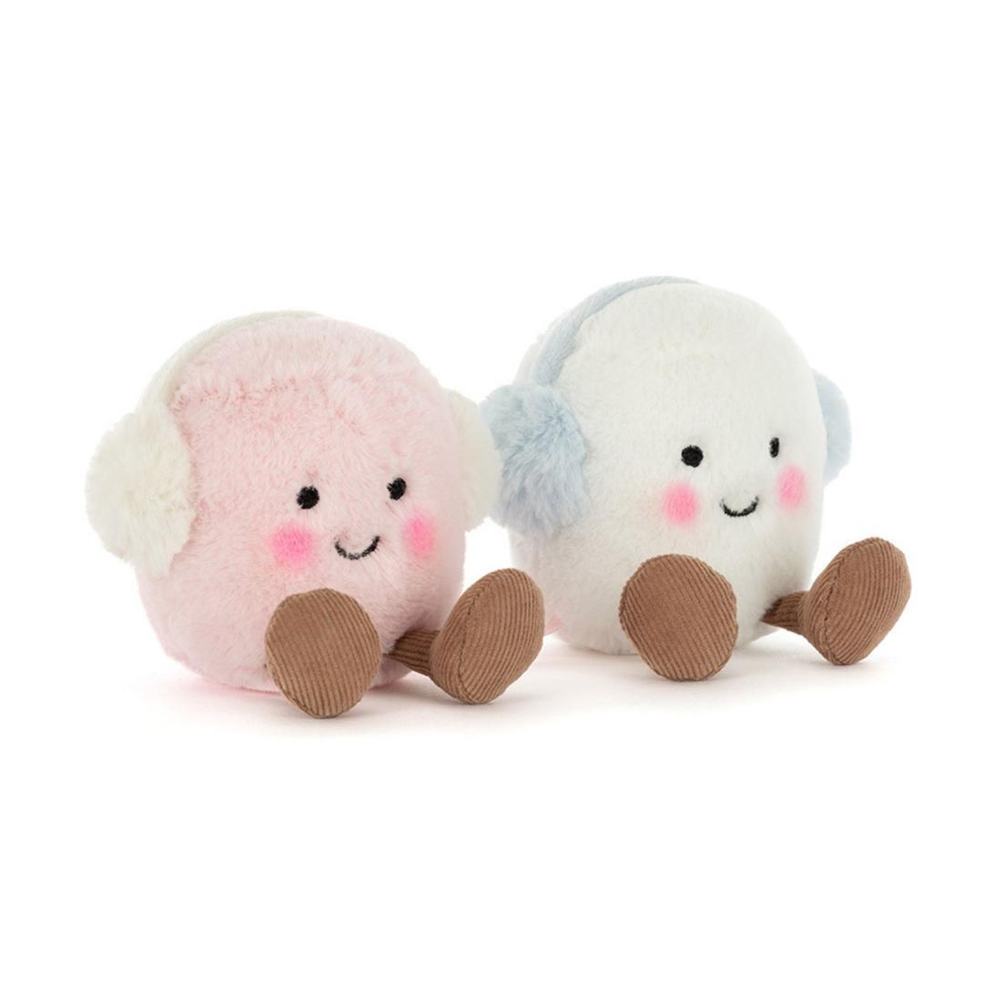 新品　ジェリーキャット トースティーピンクとホワイト　マシュマロぬいぐるみ　袋付