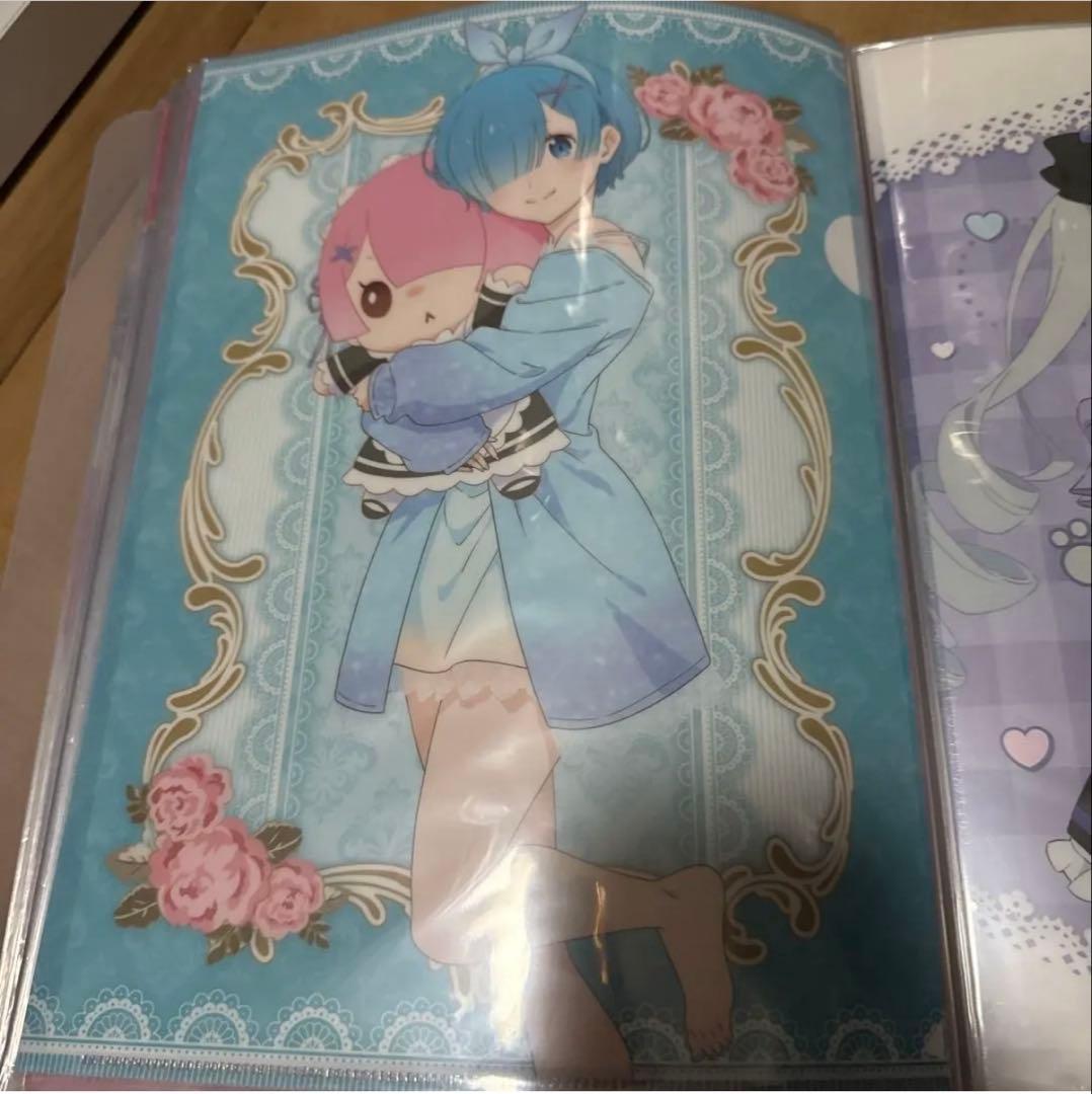 リゼロ　レム　ラム　誕生日　クリアファイルセット