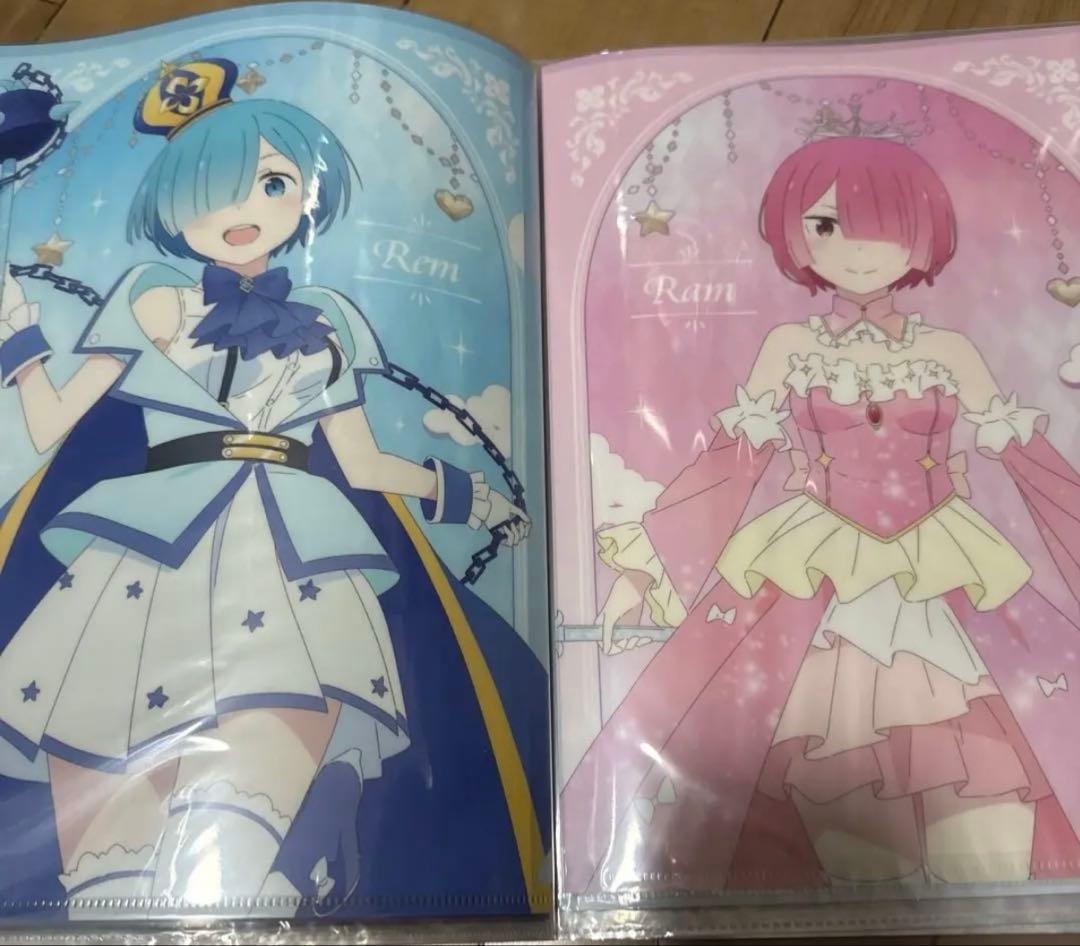 リゼロ　レム　ラム　誕生日　クリアファイルセット