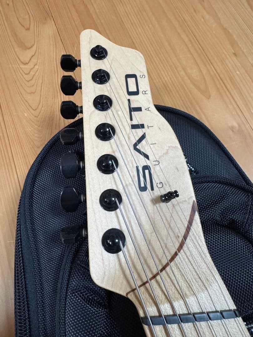ほぼ未使用SAITO GUITARS 7弦マルチスケール　付属品完備