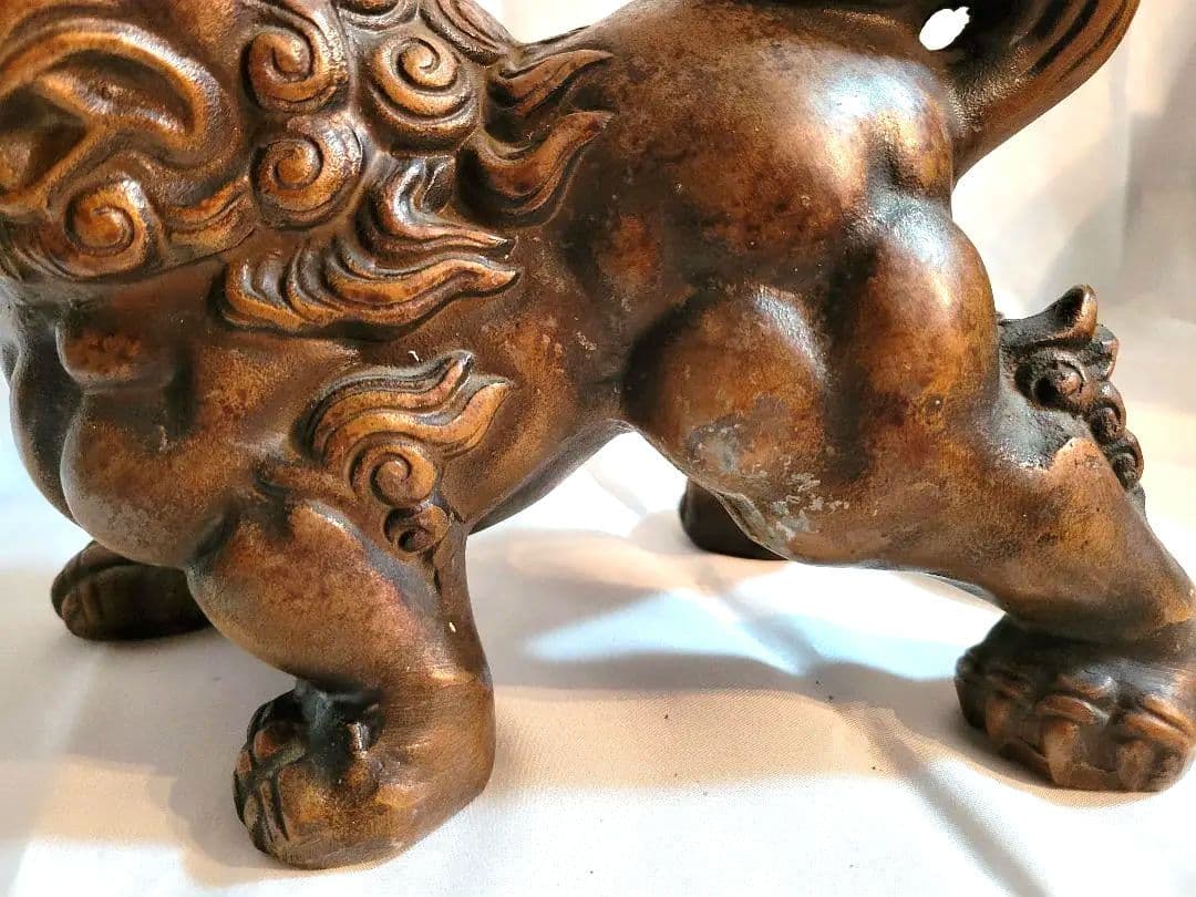 ヴィンテージ品　 ブロンズ獅子 置物