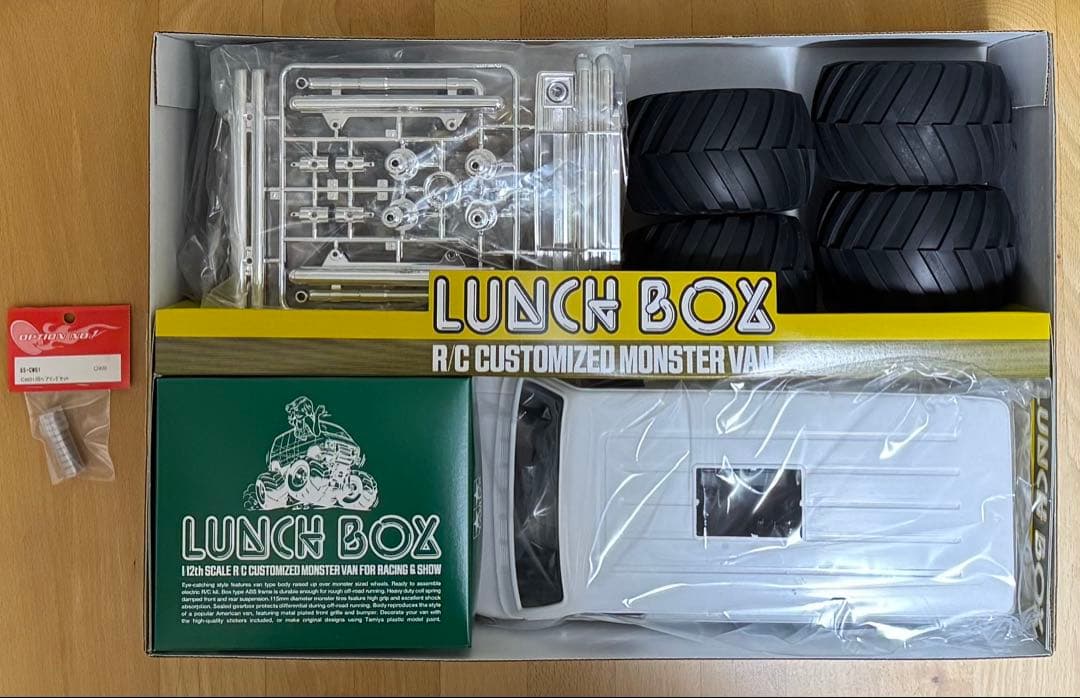 【ブラックボディ ベアリングセット付き】タミヤ 1/12RC ランチボックス