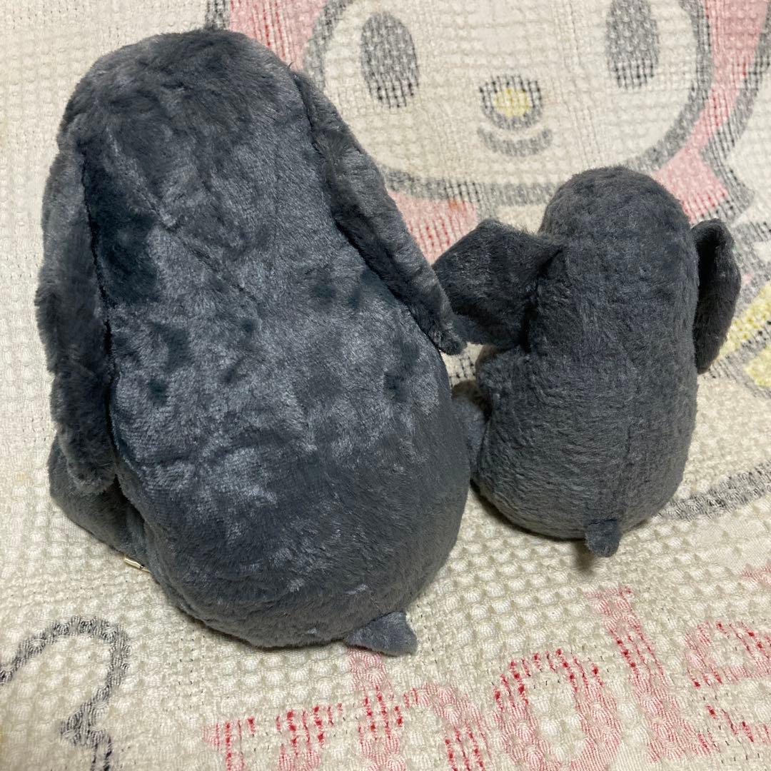 モンスイユ　ゾウ　ぬいぐるみ　2コセット 中古品　バラ売り不可