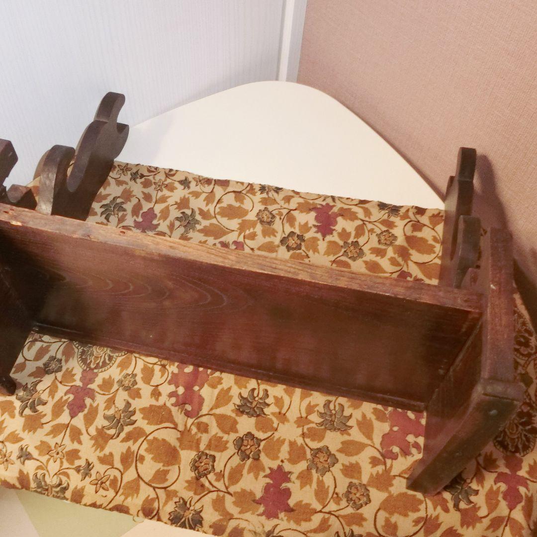 刀掛け　木製　引き出し付き