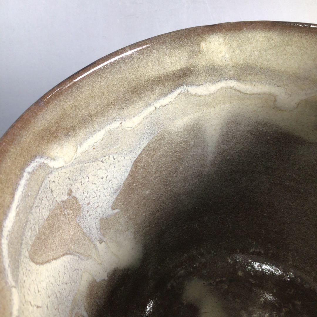 Ｎ７５３　水指　『高取焼』『十一代静山造』『表千家　堀内宗完箱書』　共箱　茶道具