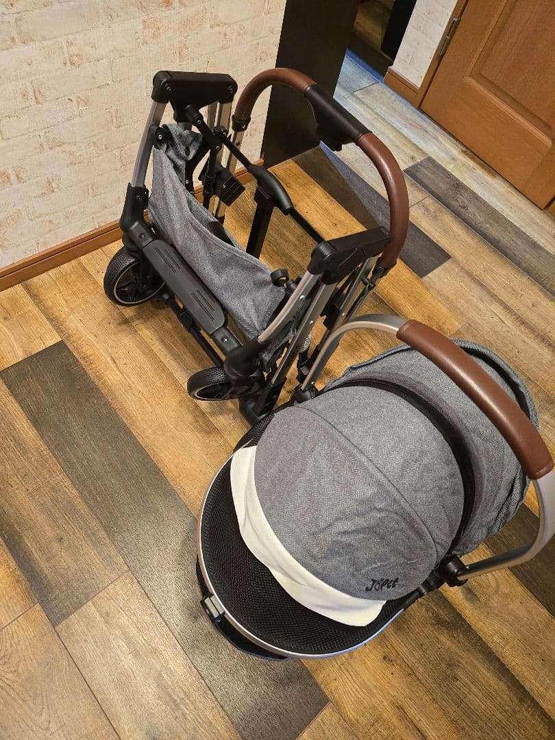 ペットカート グレー 小、中型犬用 新品 未使