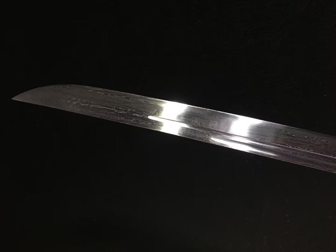 純銅装模様鋼延長苗刀 日本刀 模造刀 居合刀