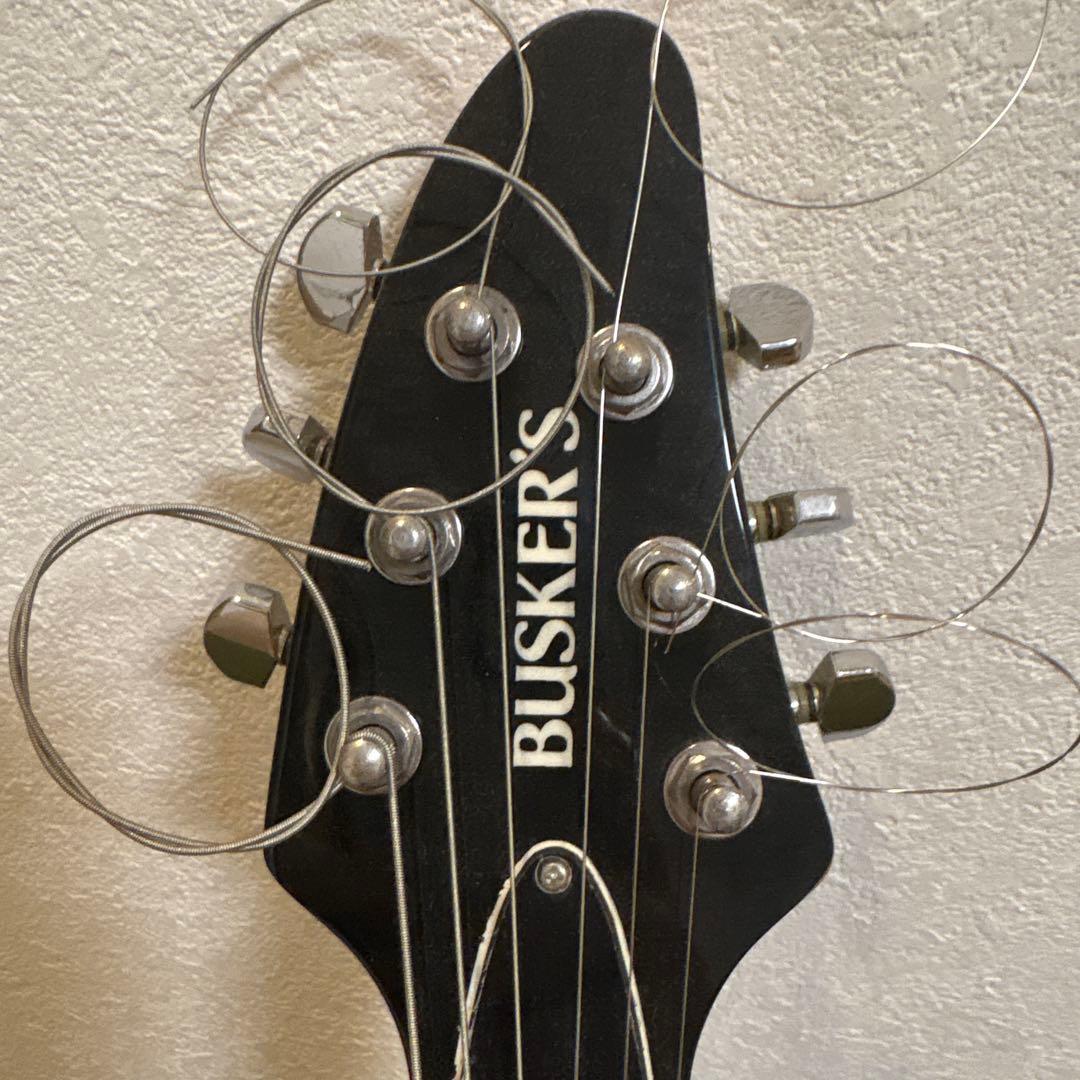 BUSKER'S エレキギターフェンダーのストラップ➕ソフトケース➕替えの弦