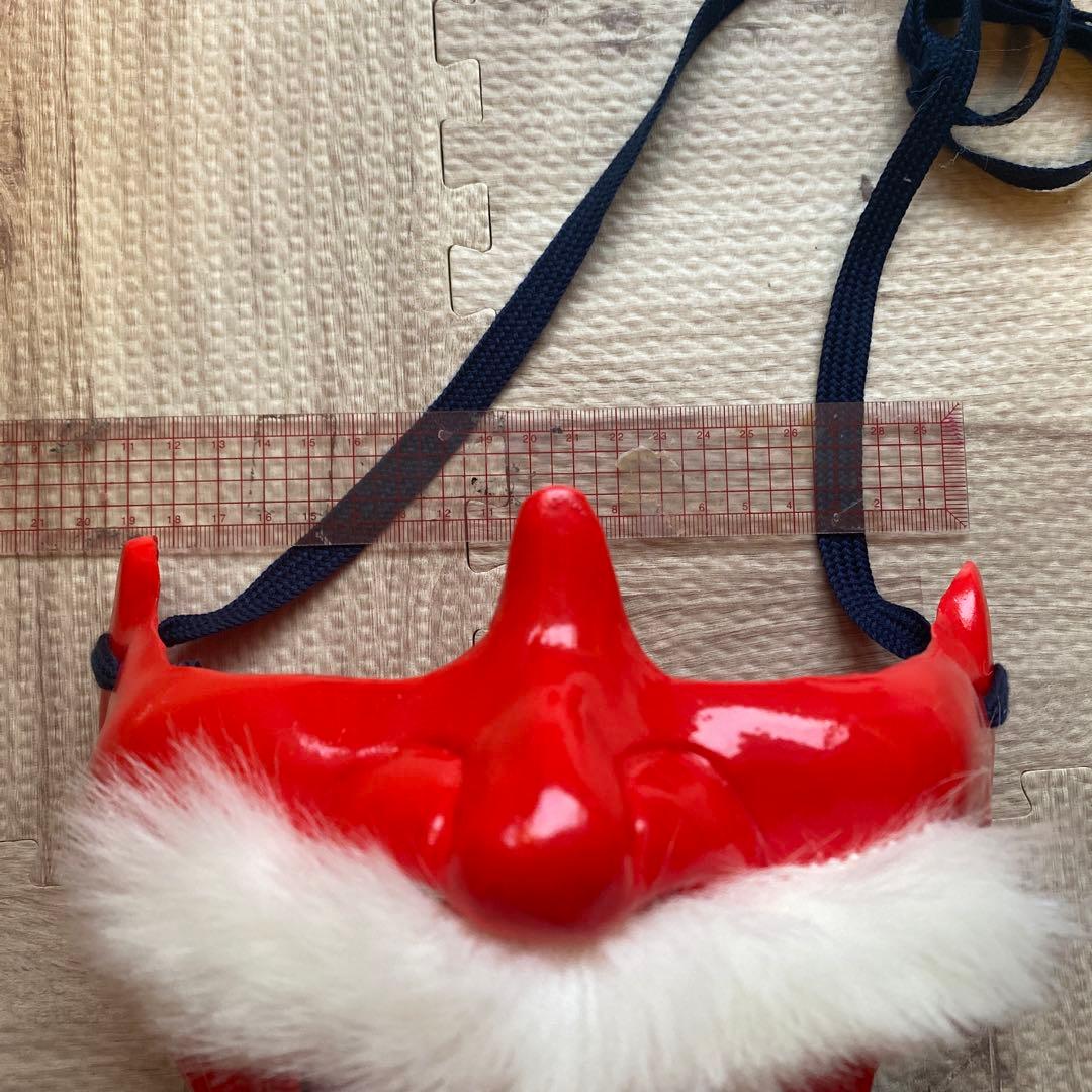 【着用可能】手作り面頬　武具　鎧兜　甲冑　等身大　半頬　ハンドメイド　軽量　お面