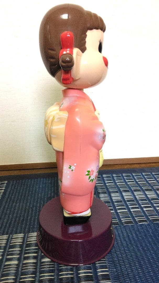非売品 不二家 2003 親子でケーキづくり イベント ペコちゃん 首振り人形