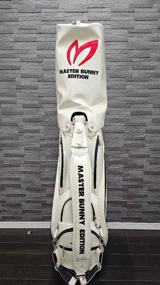 MASTER BUNNY EDITION キャディバッグ ホワイト エナメル