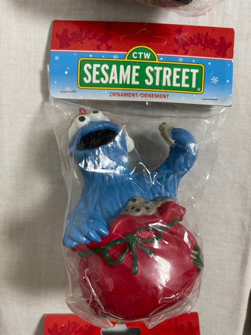 希少　ヴィンテージ　セサミストリート　オーナメント　クリスマス