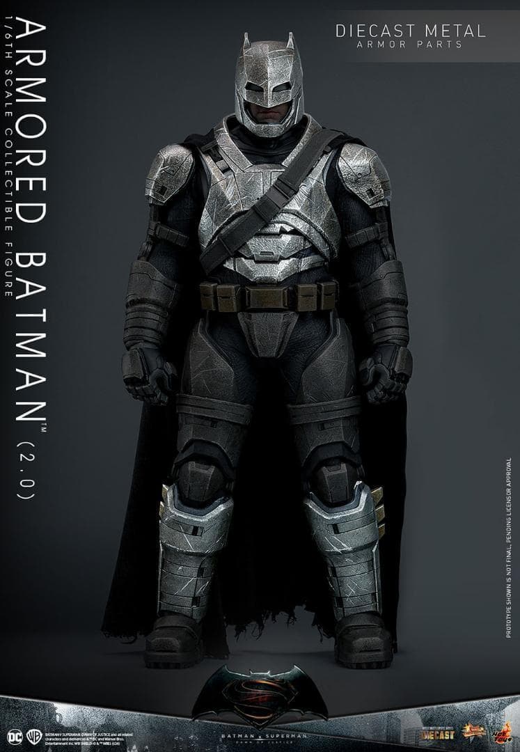 ホットトイズ1/6 アーマード・バットマン 2.0 通常版 MMS742D62