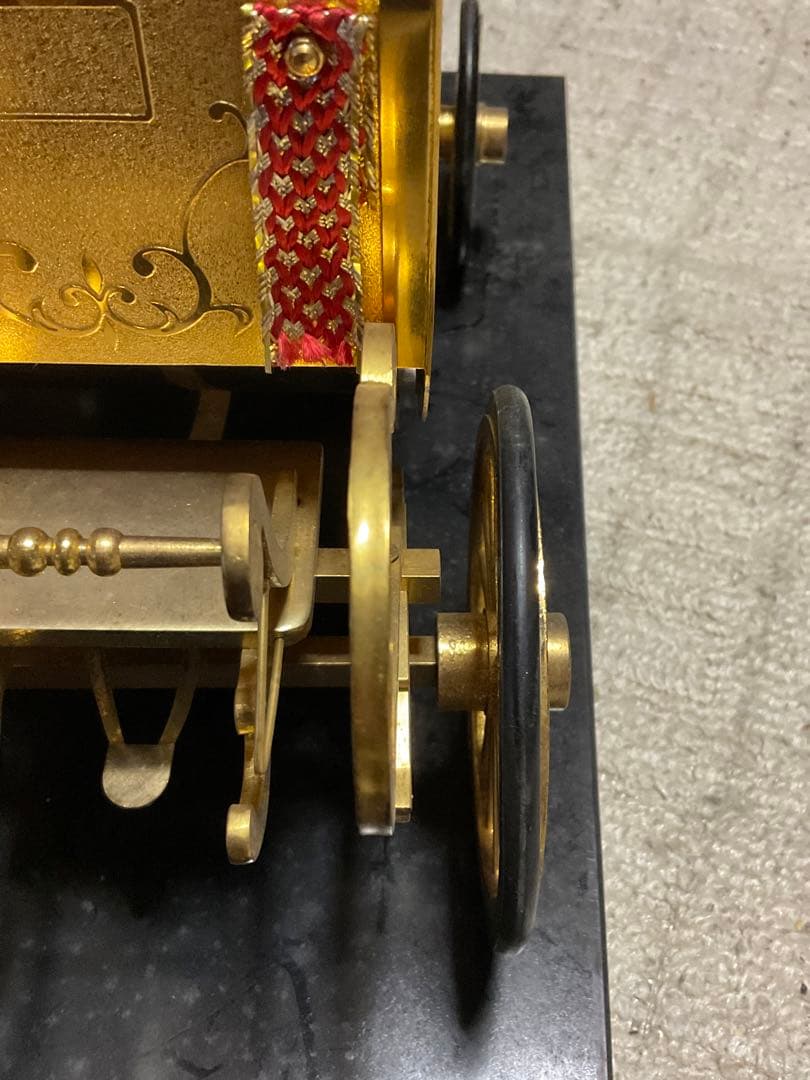 天皇陛下即位記念幌馬車／ダイキャスト製品・24k GP。【現状出品　稼働します】