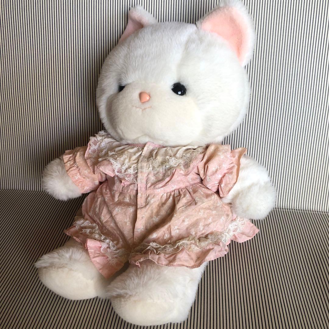 吉徳　ヨシトク　クリーミー　ぬいぐるみ　ネコ　レトロ