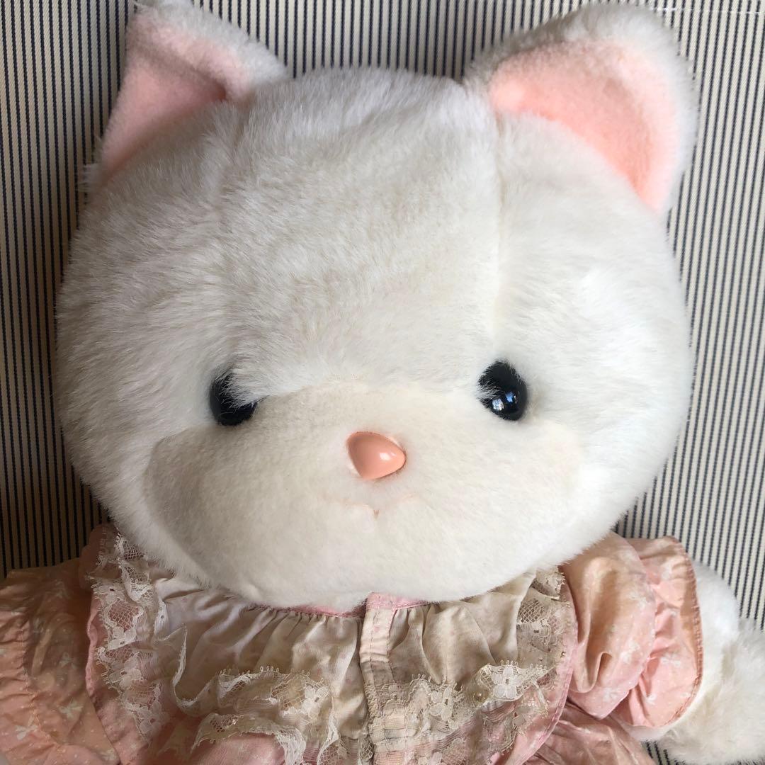 吉徳　ヨシトク　クリーミー　ぬいぐるみ　ネコ　レトロ