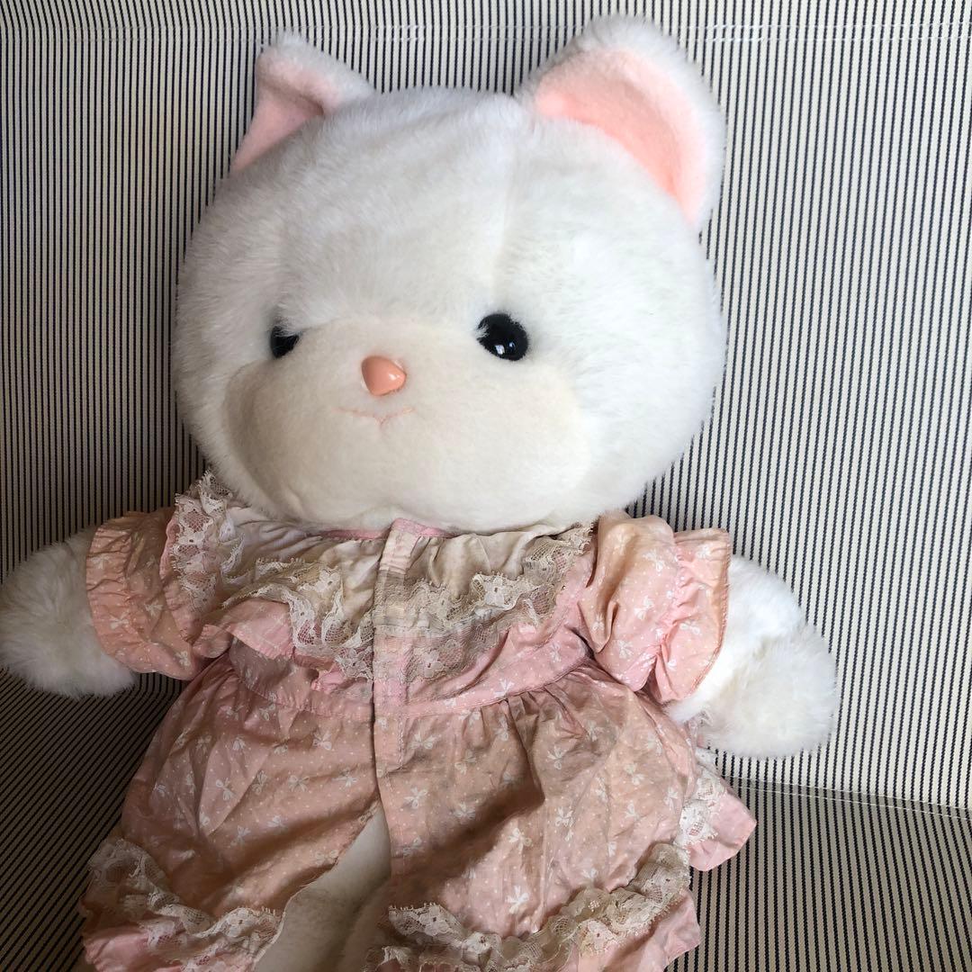 吉徳　ヨシトク　クリーミー　ぬいぐるみ　ネコ　レトロ