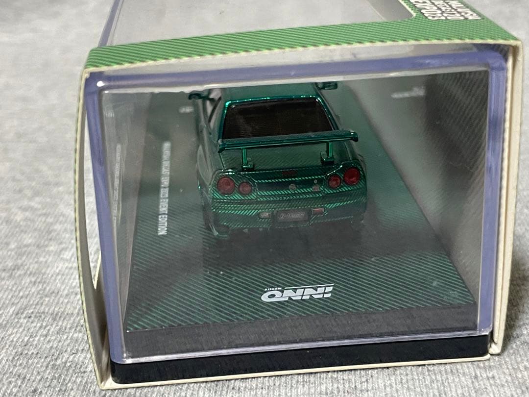 イノモデル 1/64 R34 Z-Tune グリーンカーボン MDX チェイス