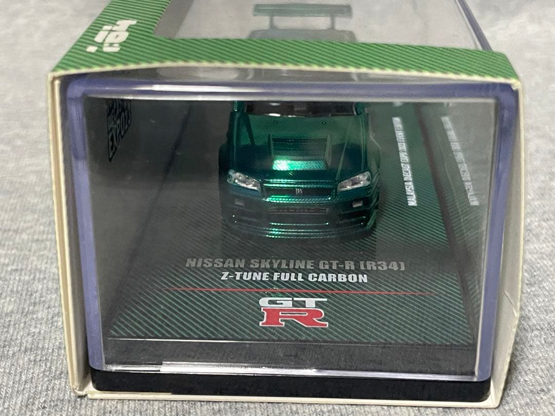 イノモデル 1/64 R34 Z-Tune グリーンカーボン MDX チェイス